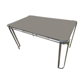 Table en métal chromé 1970 circa