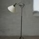 Lampadaire danois Art Déco, en fer forgé ajustable, forgé à la main, années 1930