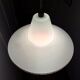 Striated glass suspension, modernist, from the 50s