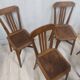 Set of 6 antique bistro chairs