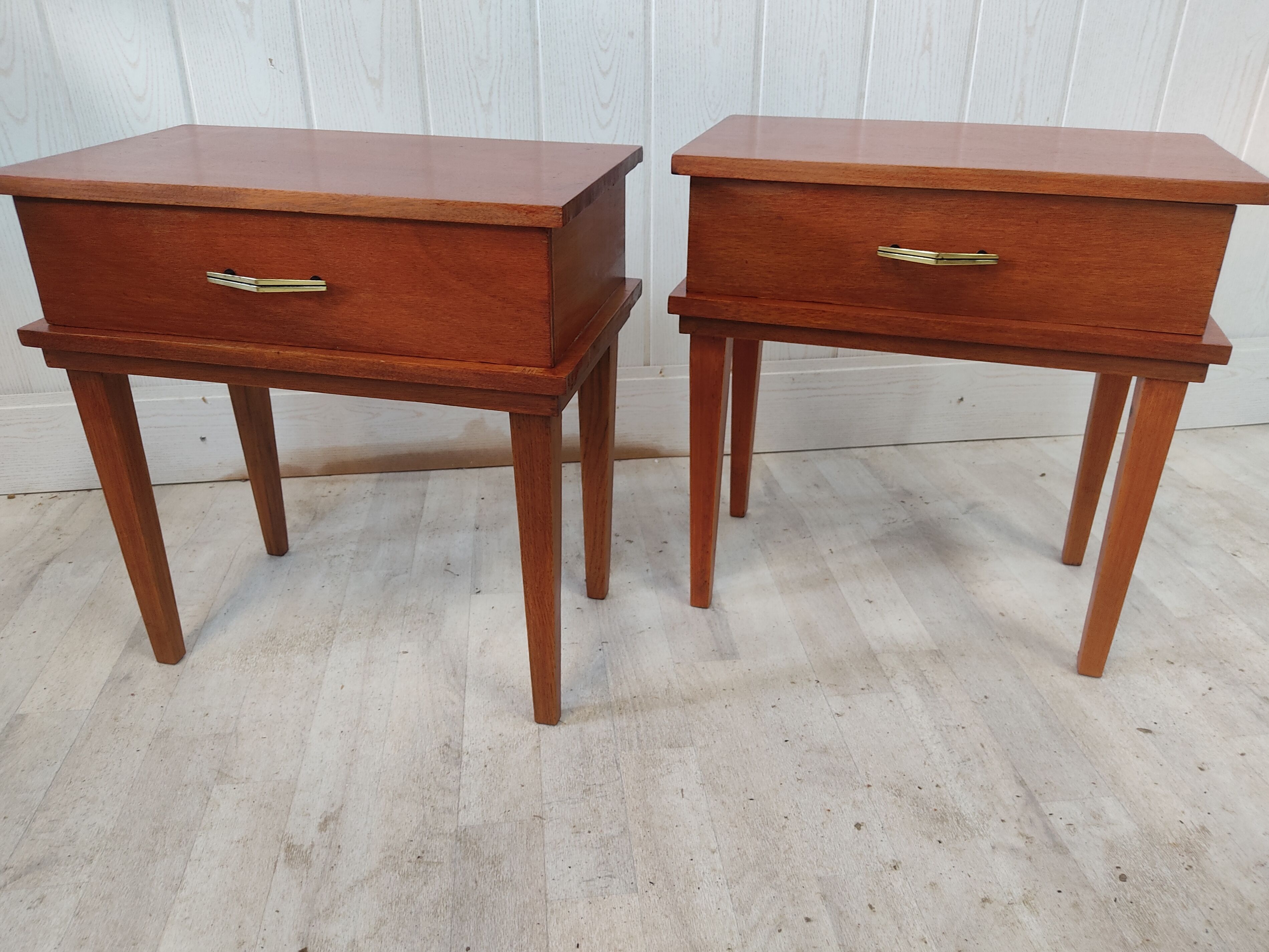 Pair of vintage bedside tables