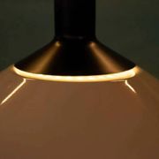 1970s Swedish minimalist Scandinavian suspension lamp with a pull switch.