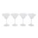Set of margarita glasses, Danish design, 1970s, manufactured in Denmark