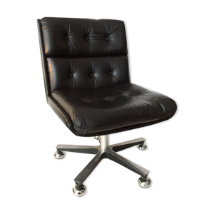 fauteuil cuir Cofemo - 1980