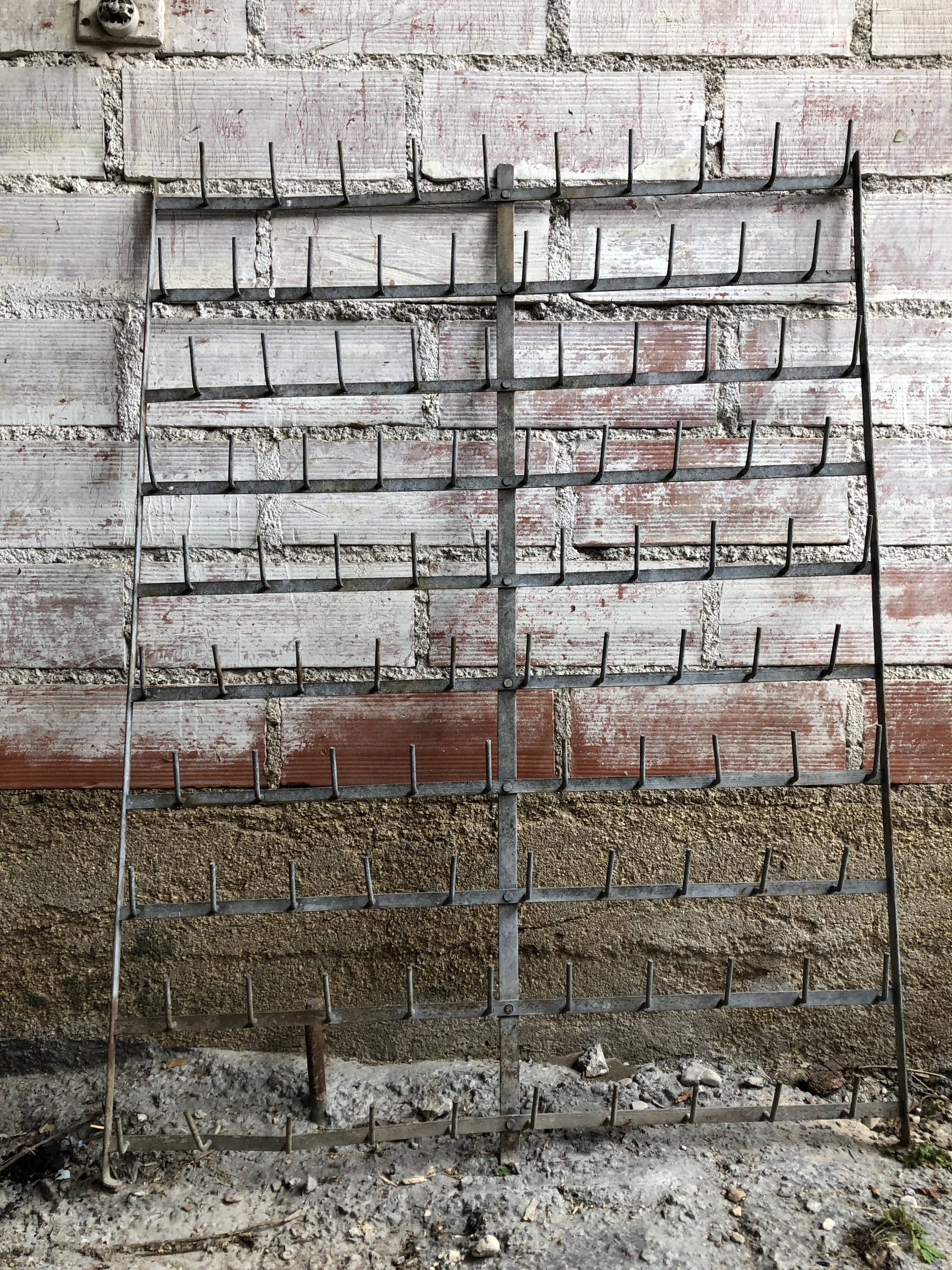 Old Drainer Hedgehog Door Bottle Vertical Metal 100 Vintage Bottles