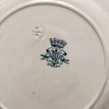 6 ironstone dinner plates “Diderot” Longwy