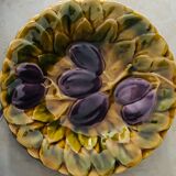 Dessert service faience of sarrguemines  and its 24 plates