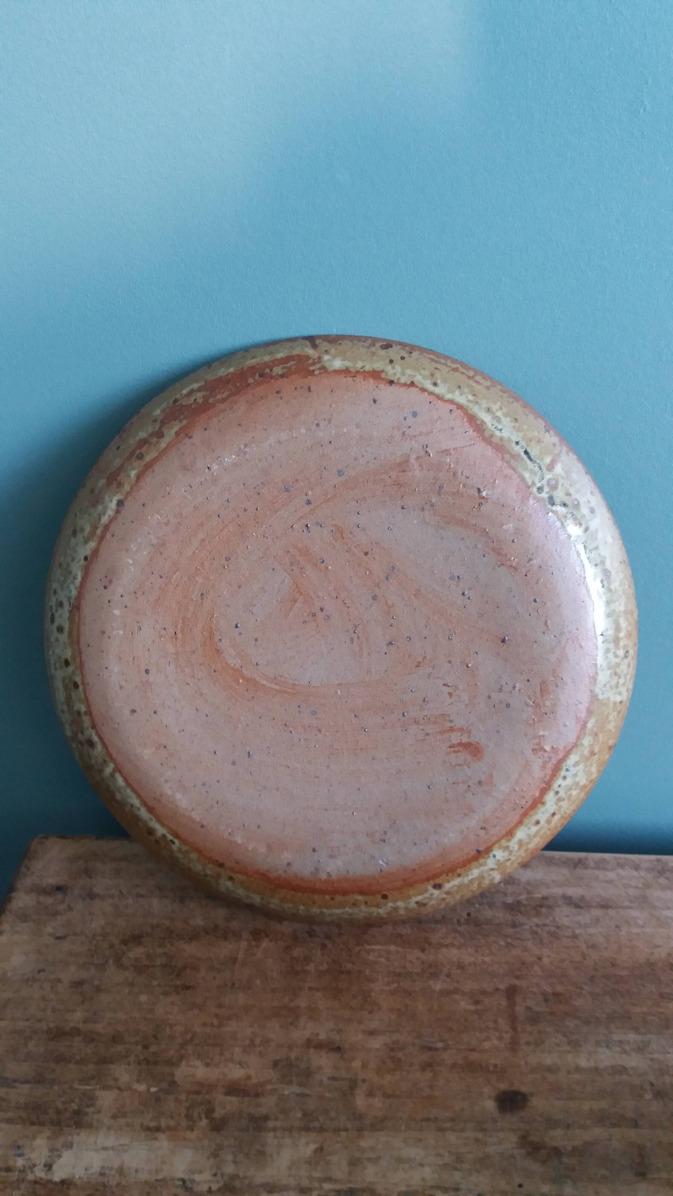 Jean-Pierre Prud’homme stoneware butter dish from Puisaye