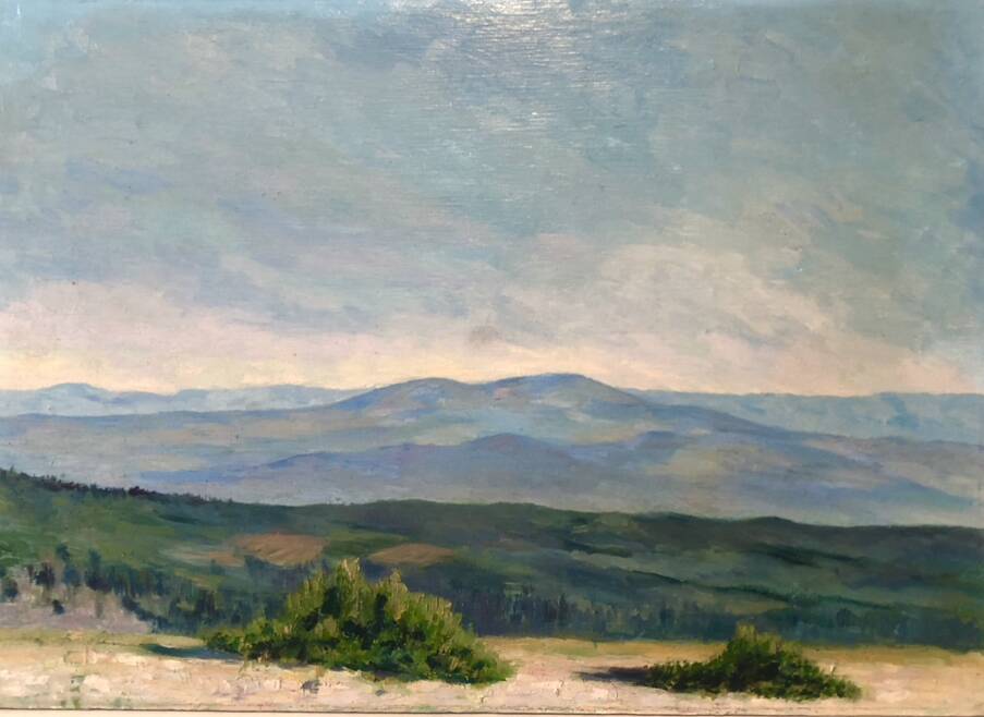 Landscape oil painting