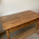 Solid wood farmhouse table