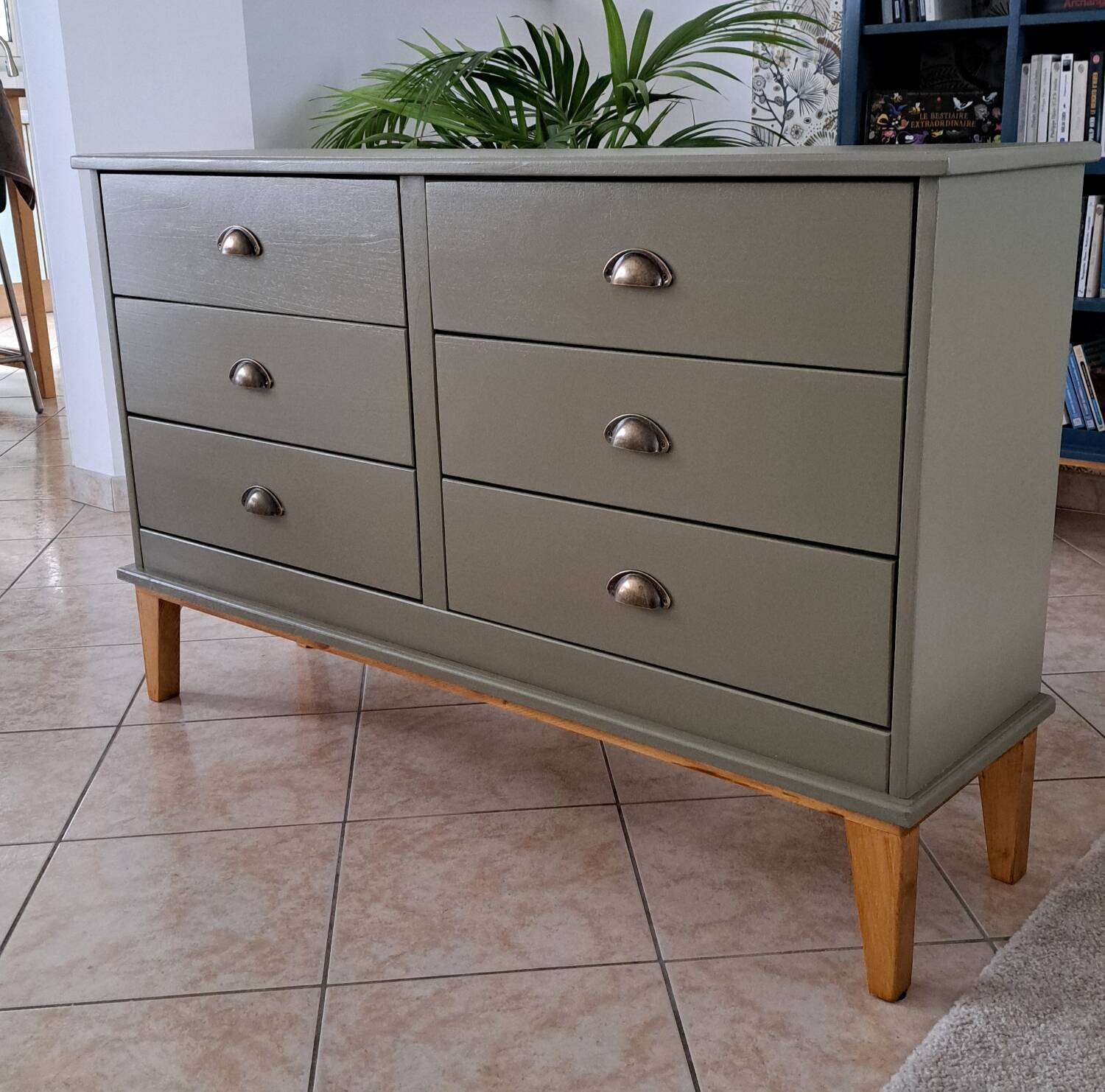 Commode 6 tiroirs Rød Sødgren vert Thisted