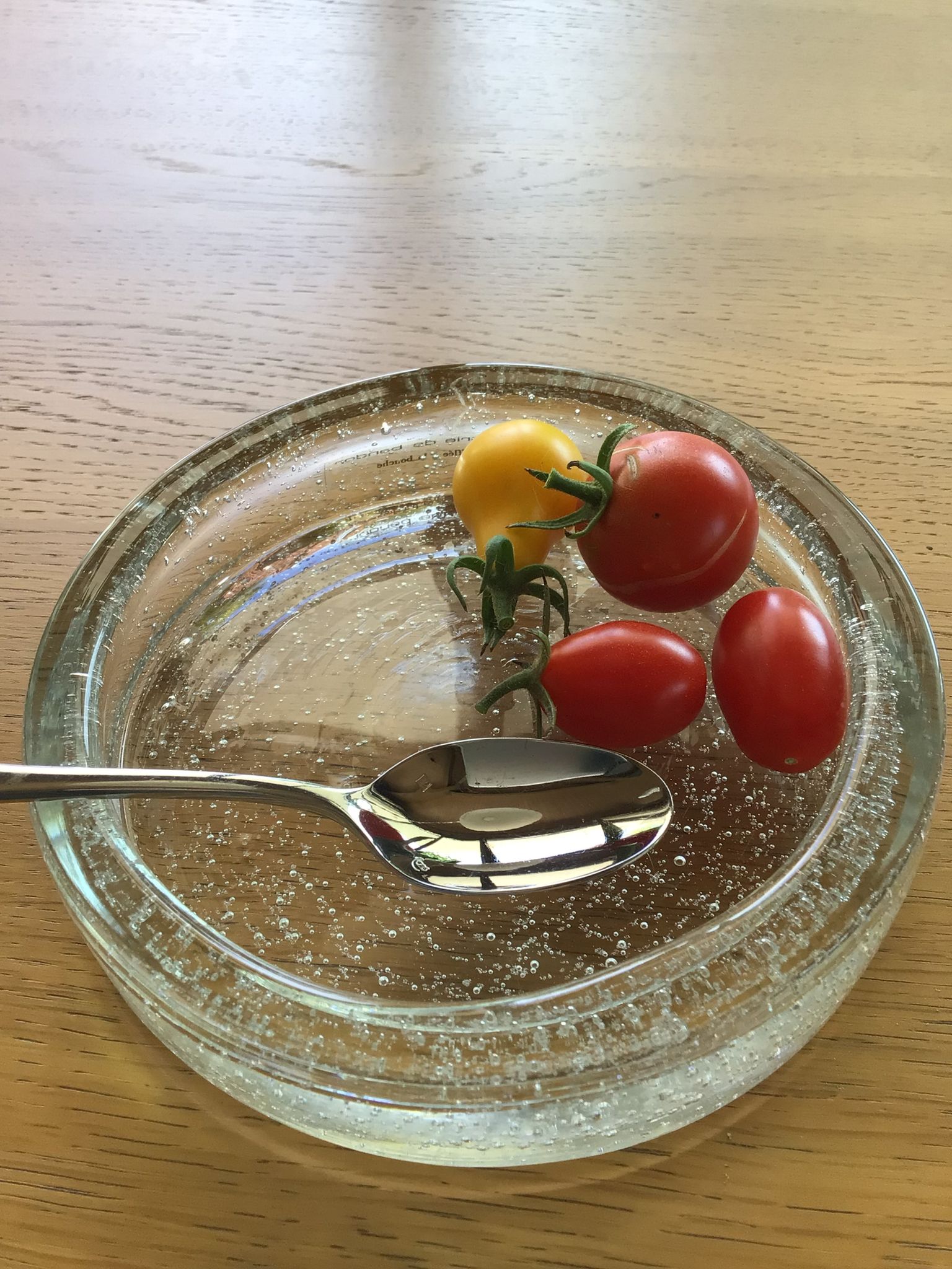 Vacuum pocket blown glass bubbled glassware Bendor