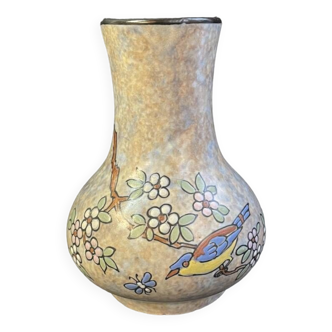 Enamelled ceramic vase – Antoine Dubois (1869-1949)