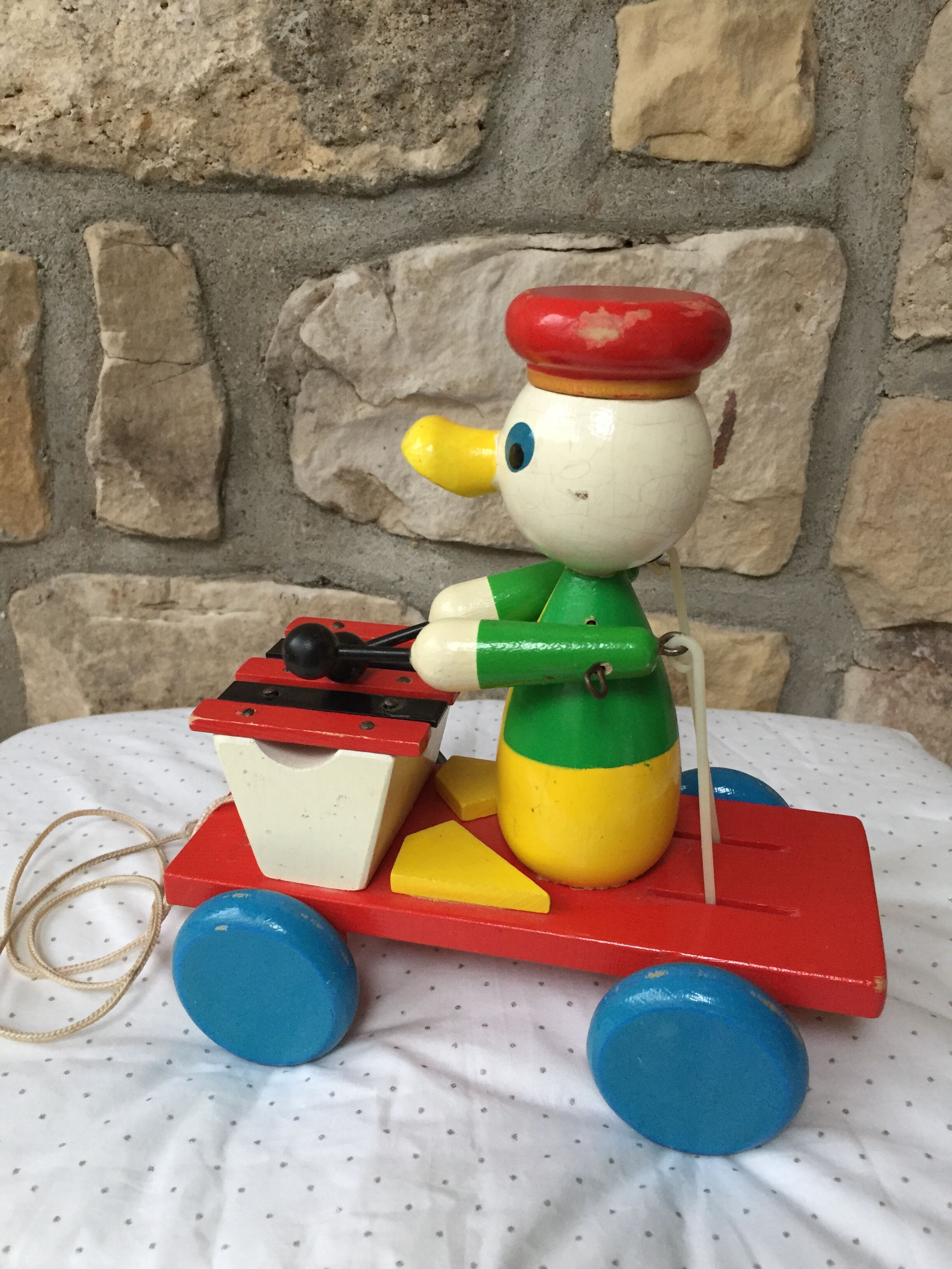 Old toy to shoot, duck and xylophone