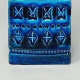 1960s Stunning Vase by Aldo Londi for Bitossi "Blue Rimini Collection"