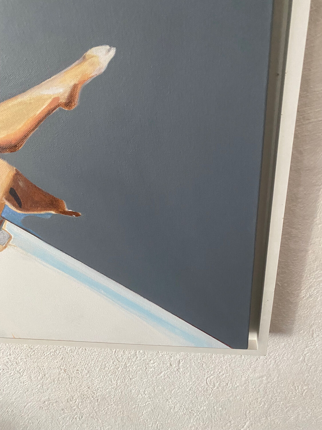 Seated woman painting