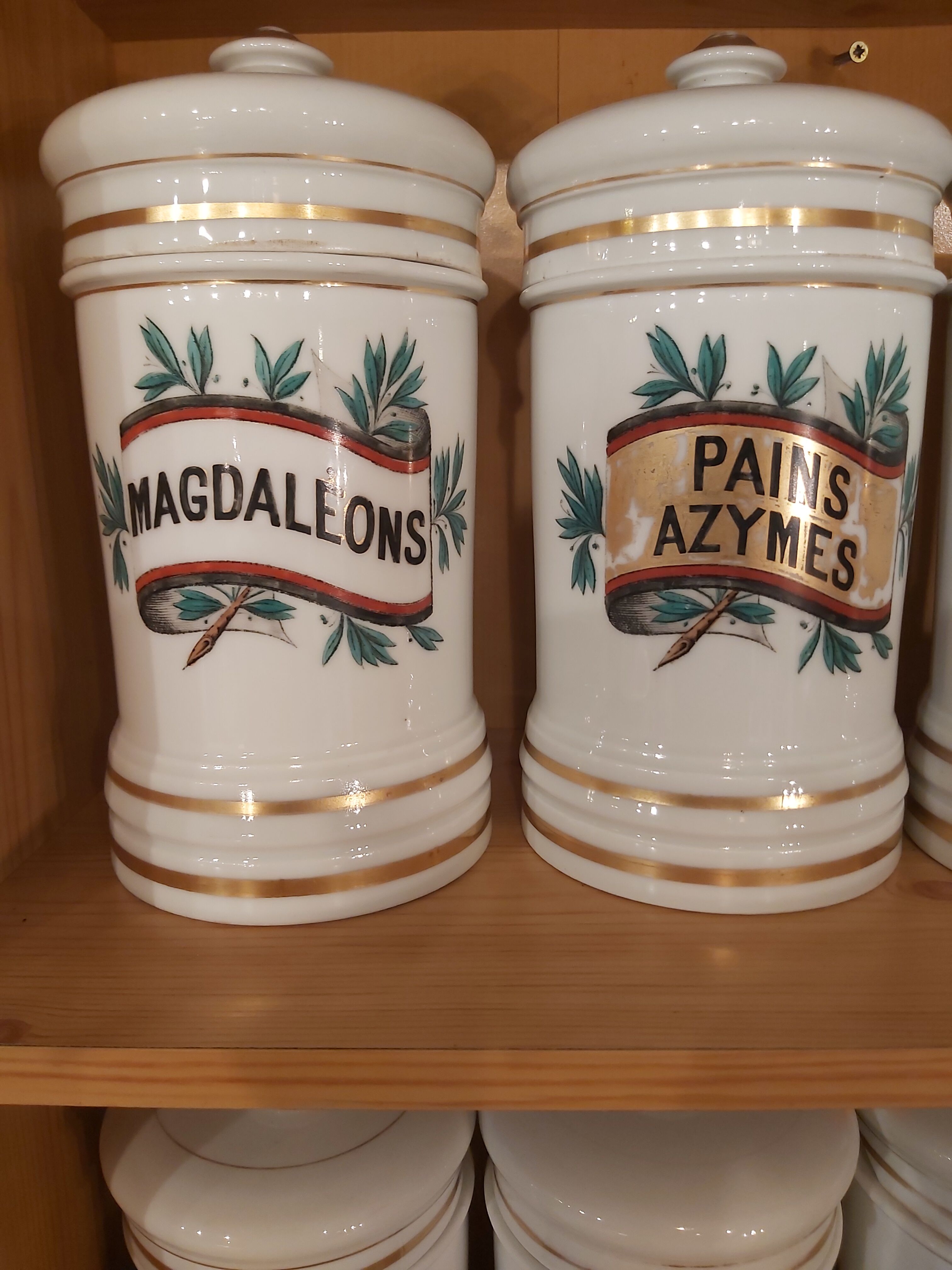 Lot of old medicine jars