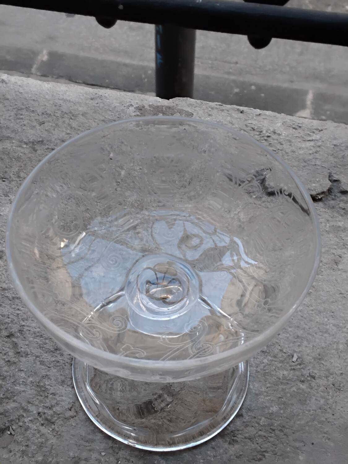 5 crystal champagne glasses, Saint Louis Cluny Graves, 12cl, pre-1936