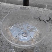 5 crystal champagne glasses, Saint Louis Cluny Graves, 12cl, pre-1936