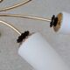 Chandelier supension gilded brass and glass years 50-60