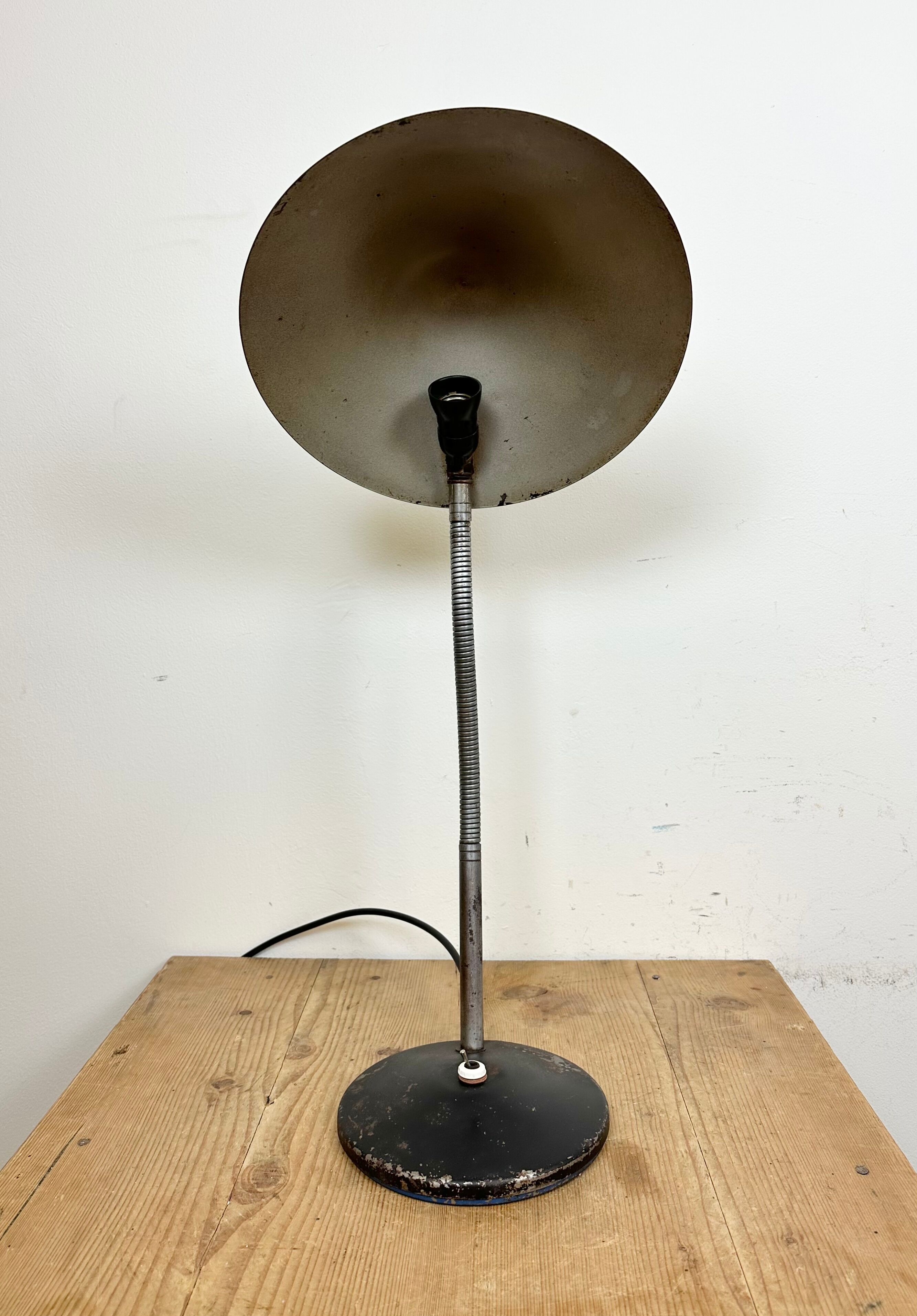 Black Industrial Gooseneck Table Lamp from Instala, 1960s