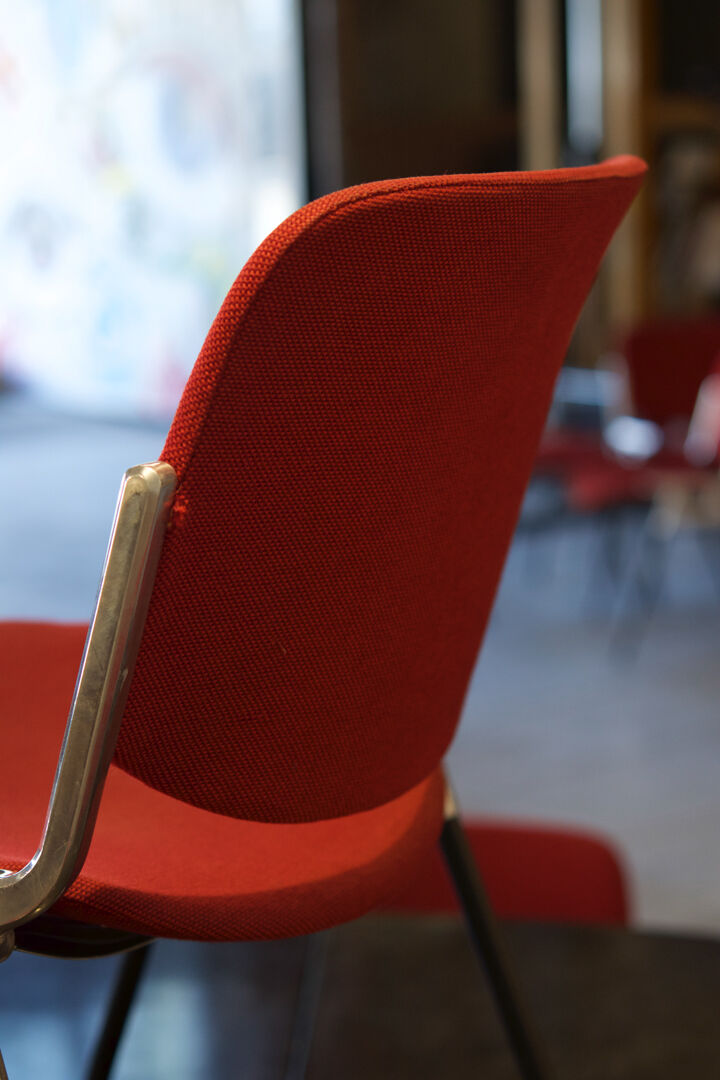 Set of ten Piretti chairs for Castelli publishing house