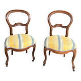 Paire de chaises Louis Philippe