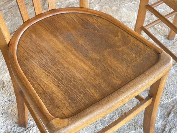Paire de chaises bistrot par Luterma , circa 50-60