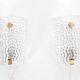 Pair of Scandinavian crystal sconces