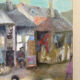 Scène de rue chinoise, huile sur toile signée