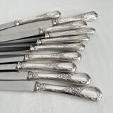 10 Christofle silver-plated “Marly” model table knives