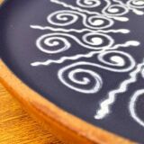 Mid-century ceramic wall plaque, 1960s