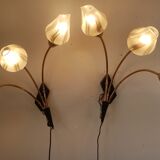 Pair of 50-60s sconces