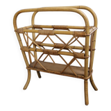 Rattan magazine rack, size XL, 1960s-70s