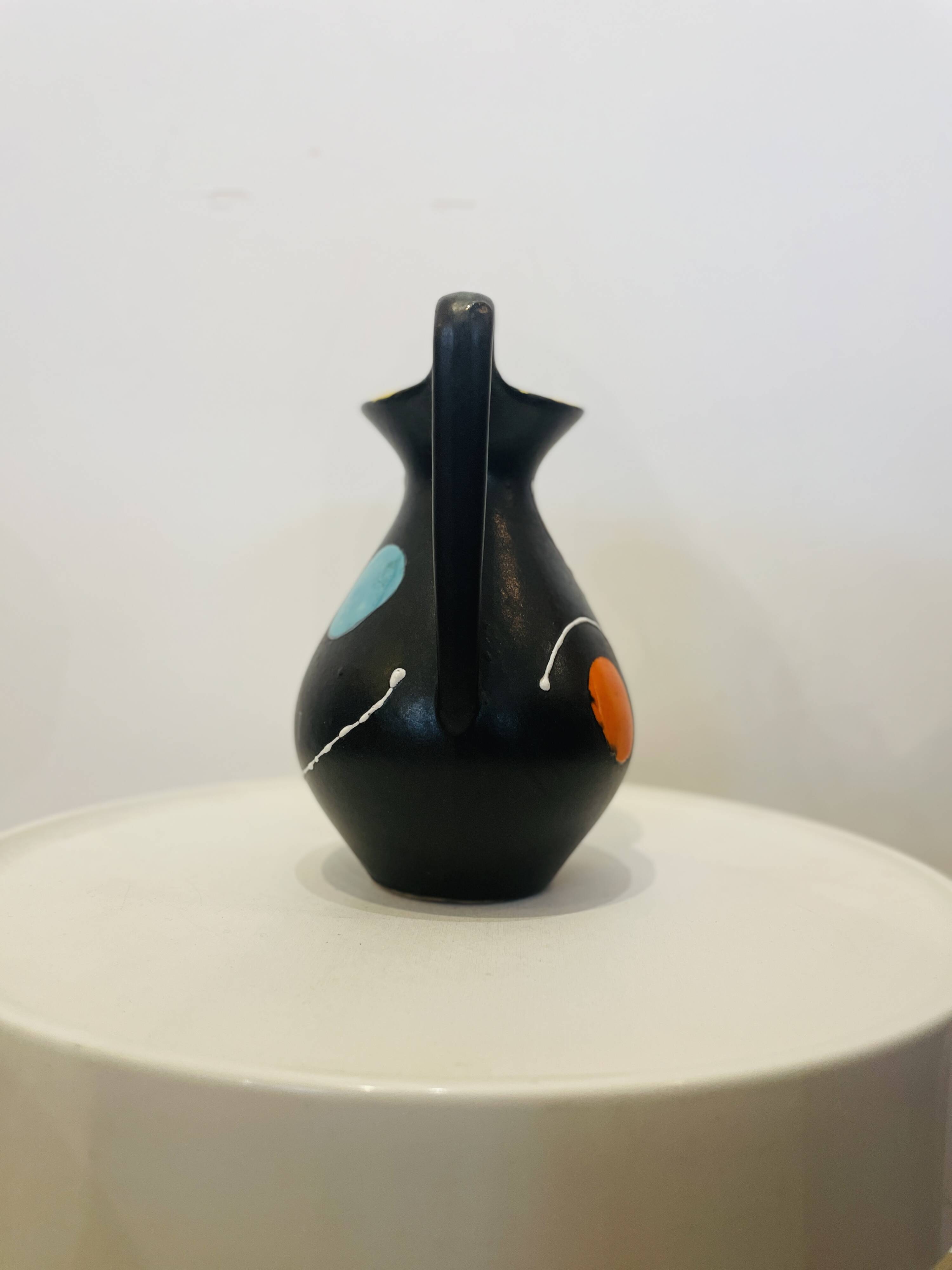 Ceramic pitcher from the 50s - Poët-Laval earthenware factory