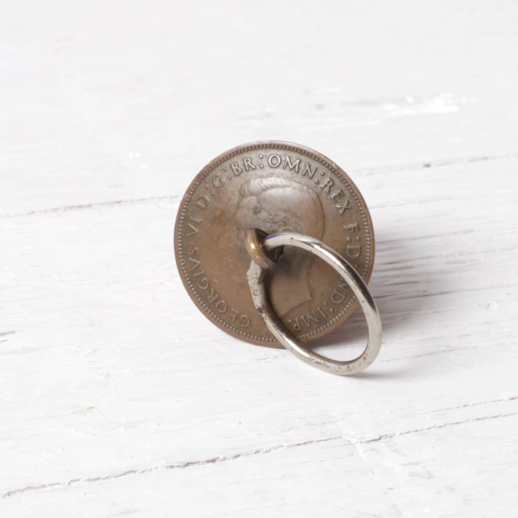 Mid-century Glass Bottle with Coin Cork / Ruda Glasbruk / Sweden / 1970s