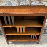 Petite Bibliothèque ou Bibus en Chêne de style Louis XV