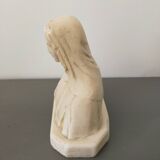 Vintage Virgin Mary plaster bust stamped