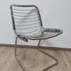 Chaise en métal chromé années 70 design italien