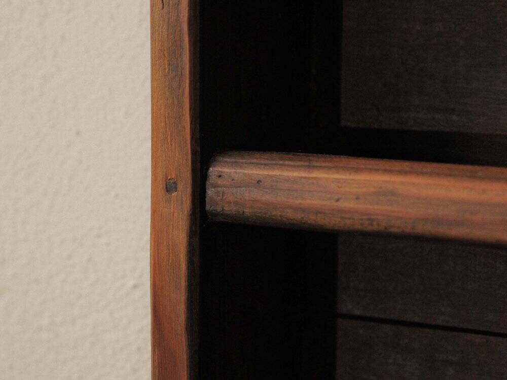 Solid wood wall shelf, Folk art, around 1900