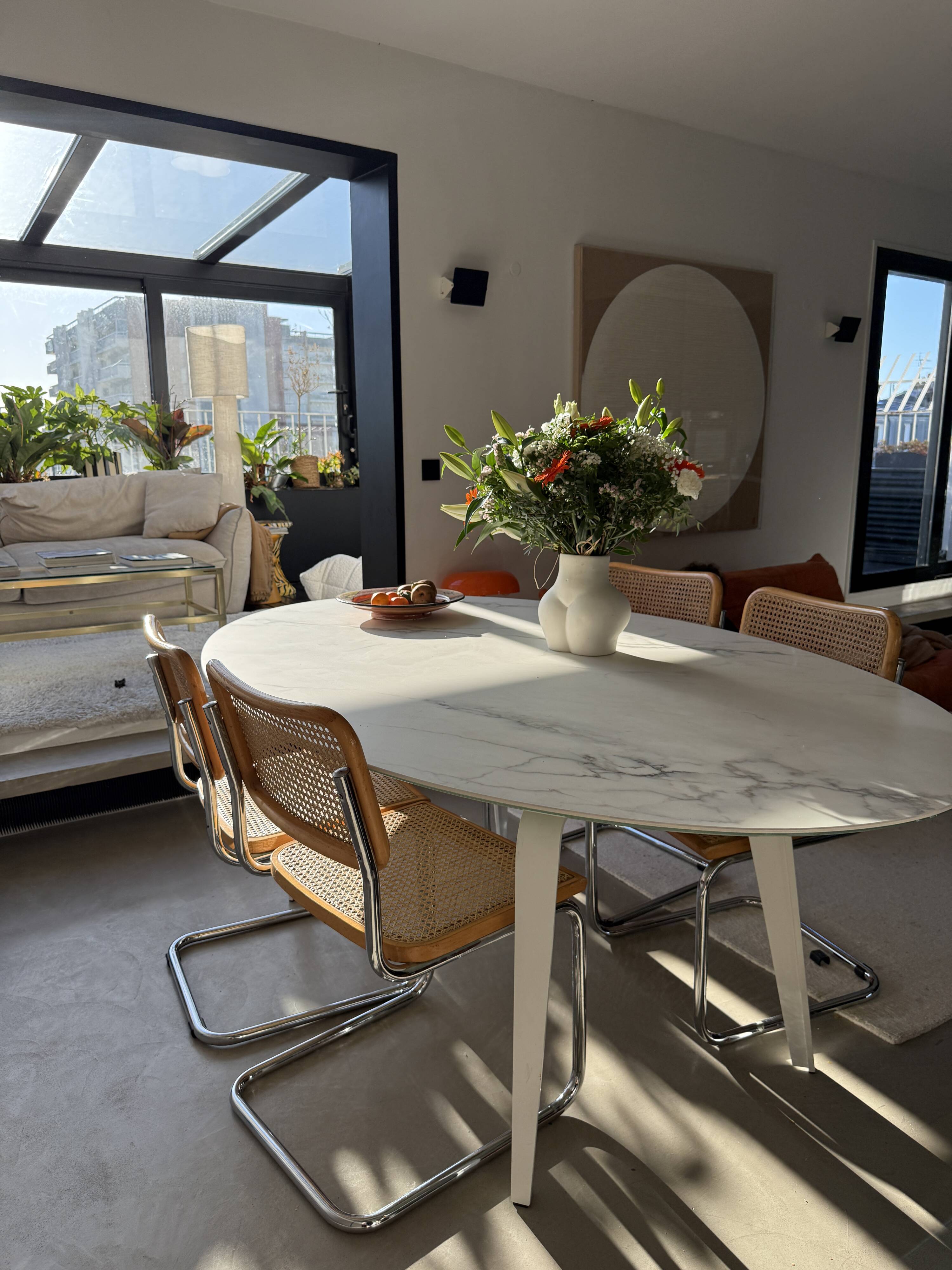 Oval dining table mauro lipparini