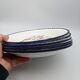 Set of 6 flat plates salins model rosemonde floral decoration