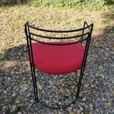 6 chairs from the 80s, metal structure