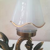 Art deco lamp with birds