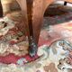 Secretary with drop-leaf in Louis XV style – Solid cherry wood – Chiselled bronze
