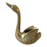 Vintage Solid Brass Swan Bird Figurine