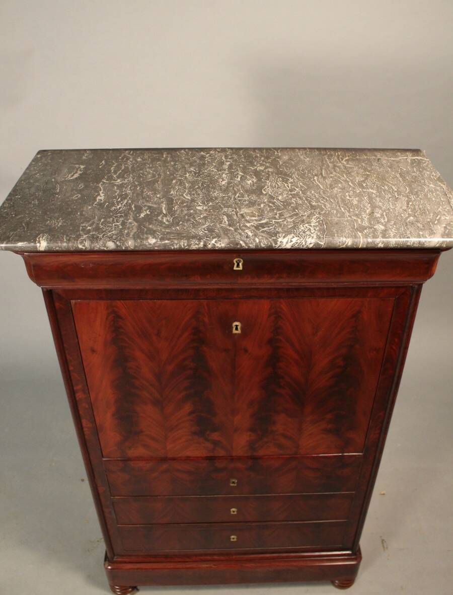 Louis Philippe Period Mahogany Secretary