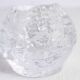 Glass "snowball" tealight candle holder