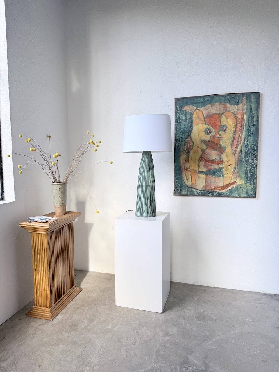 XL ceramic lamp from the 60s blin