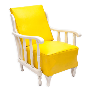 Fauteuil vintage en cuir,